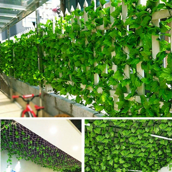 UP 60X Artificial Ivy Vine Fake Foliage Hanging Leaf Garland Plant Party Decor