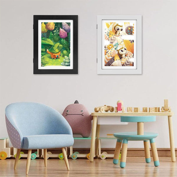 Kids Art Frames Children Art Projects Wooden Artwork Display 150 Pictures Hold A