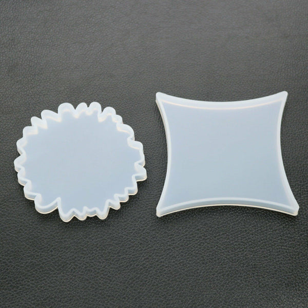 Coaster Tea Cup Mat Mold Silicone Moulds For Craft DIY Epoxy Resin Casting Decor