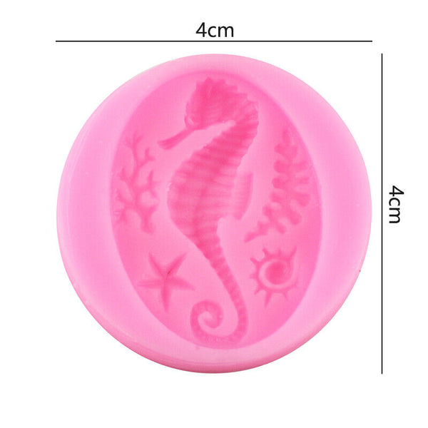Sea Beach Nautical Animals Mermaid Silicone Fondant & Chocolate Mould Mold
