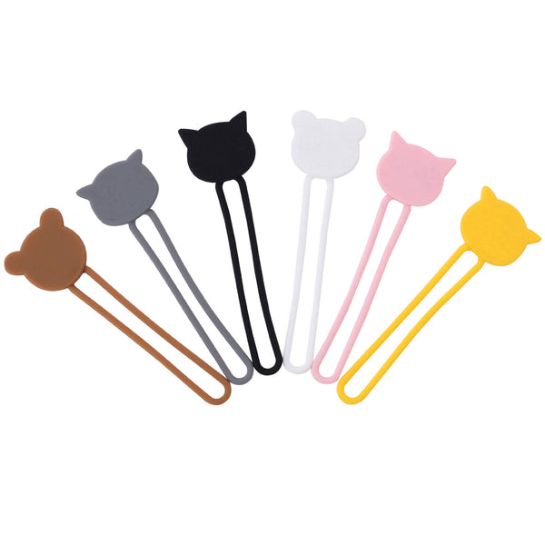 5/10X Holder Cable Ties Winder Earphone Cords Organiser Cable Clip Headphone AU - Lets Party