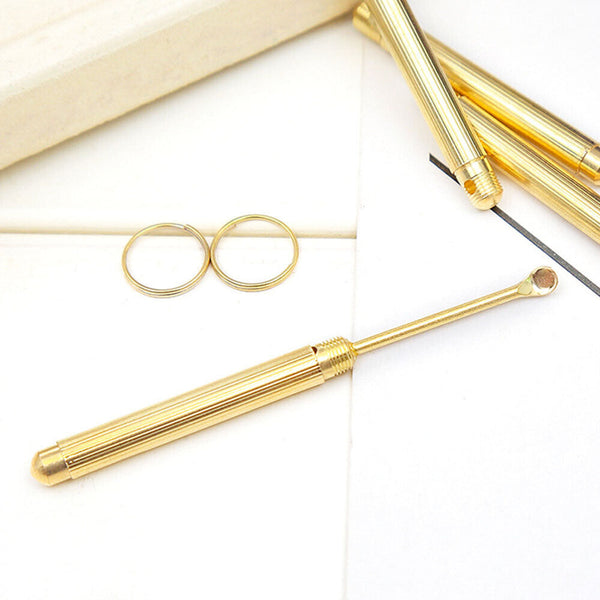 10x Mini Small Keyring EarPick Scoop Bump Spoon Portable Ear Wax Removal Tool AU