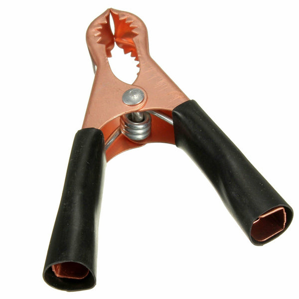 10x Metal Car Battery Clip Crocodile Alligator Test Terminal Clamp 50A Red Black