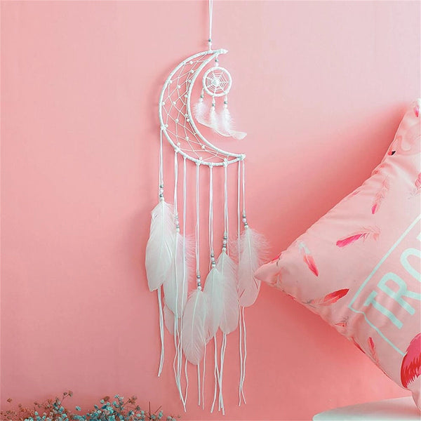 Moon Dream Catcher Decor Nordic Dreamcatcher Star Decor Home Garden Craft AUS