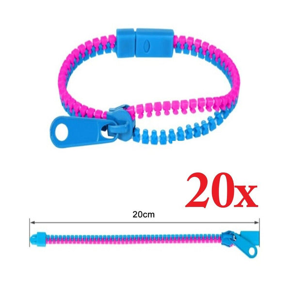 1-50x Sensory-Zipper Fidget Bracelet Zip Stim Toys Stress Anxiety Relief Autism