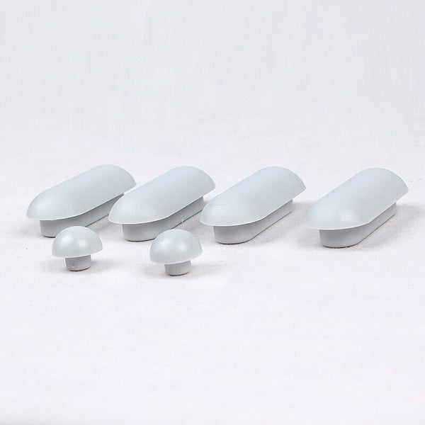 12Pcs Toilet Seat Buffers Bumpers Replacement Pads Grey Stop Bumper Accessories - Lets Party