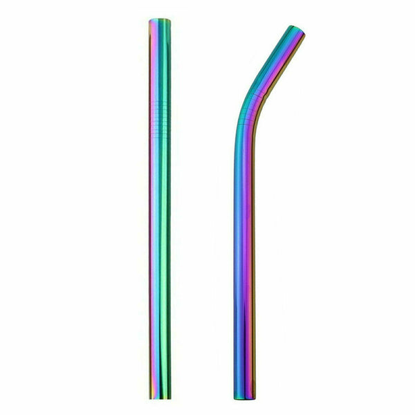 Thick Shake Milkshake Stainless Steel Straws Reusable Metal Drinking Straw Brush - Lets Party