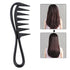 Wide Tooth Shark Hair Comb Detangler Curly Hair Hairdressing Massage Hair Brush - Lets Party