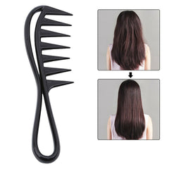 Wide Tooth Shark Hair Comb Detangler Curly Hair Hairdressing Massage Hair Brush