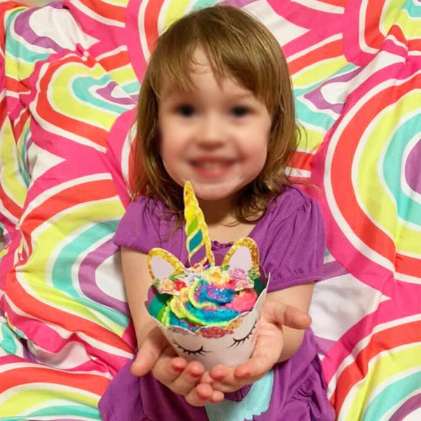 Unicorn Birthday Party Decoration Cake Topper Candy Bag Cake Wrappers Kit