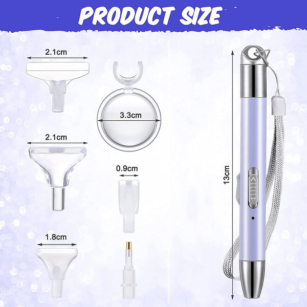 LED USB 5D Diamond Painting Pen Diamond Painting Tool Point Drill Accessories