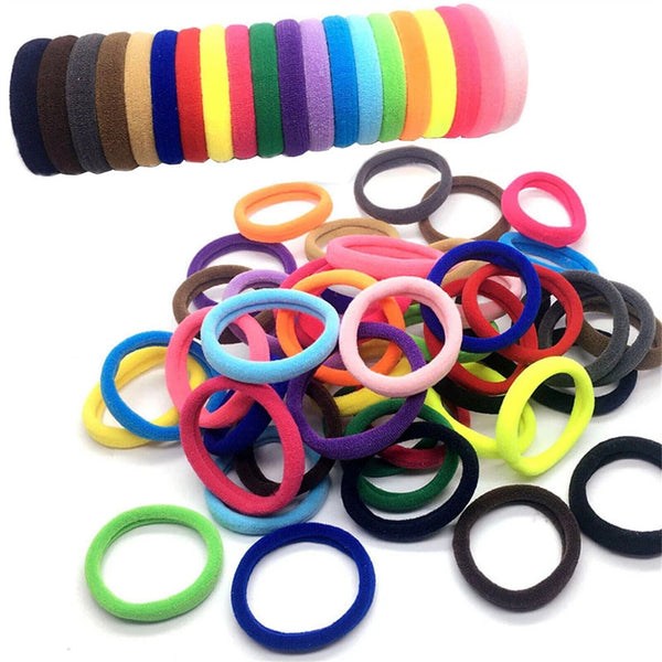 40Pcs Women Girls Hair Band Thick Hairties Rope Elastic Ponytail Holder Bulk Buy
