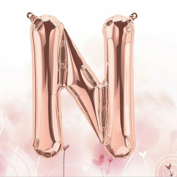 40cm Birthday Foil Balloons Letter Balloon Party Wedding Rose Gold 16