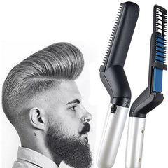 Quick Beard Straightener Hair Styler Multifunctional Comb Curler Show Cap Men