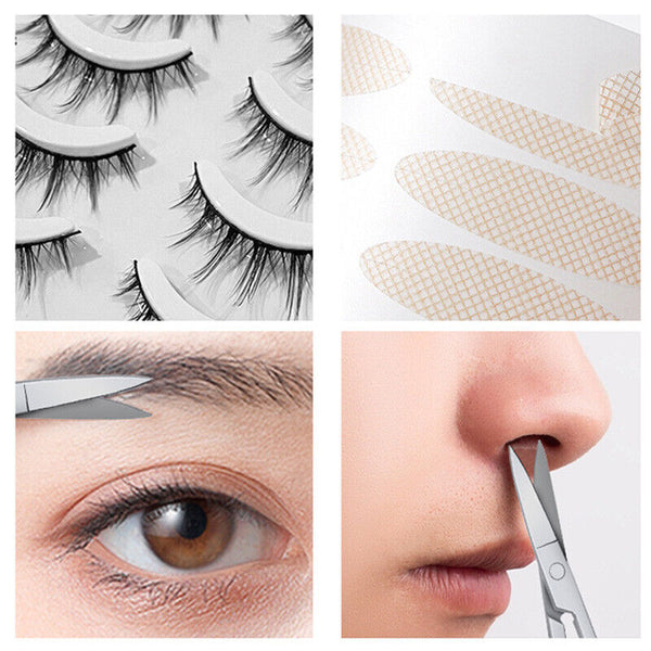 Small Sliver Manicure Eyebrow Nose Eyelash Cuticle Nail Scissors Curved Trimming