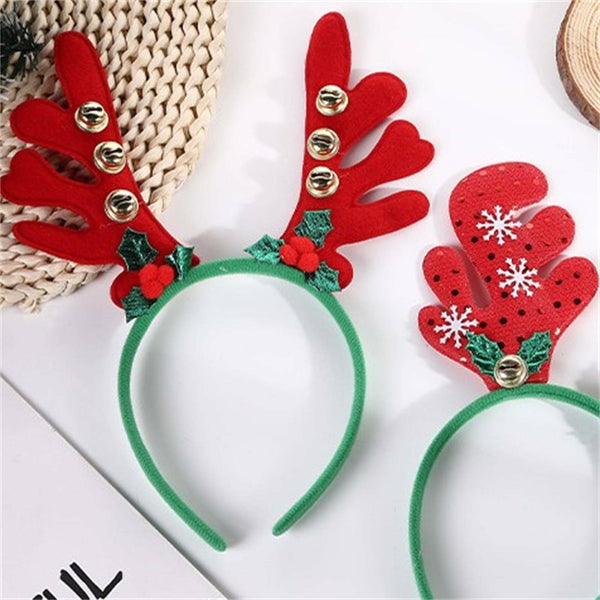 5PCS Womens Christmas Reindeer Deer Antler Costume Ear Party Hair band headband