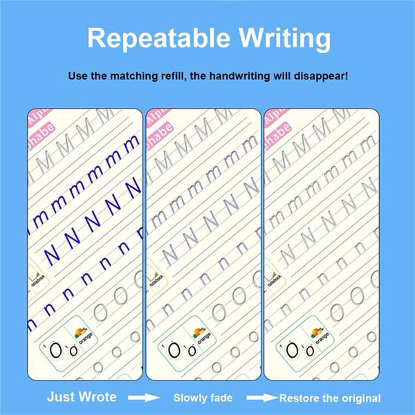 4X Groovd Magic Copybooks Grooved Children's Handwriting Book Practice Set Gift
