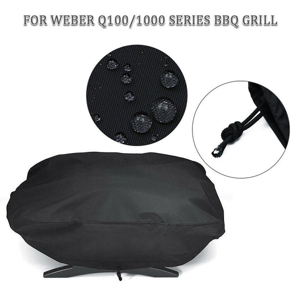 Portable BBQ Stove Grill Cover Waterproof UV Resistant For Weber 7110 Q1000