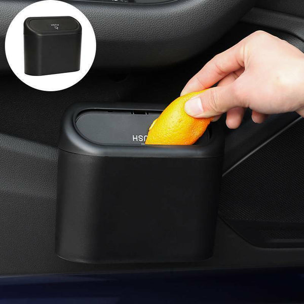 2X Car Trash Bin Door Hanging Trash Can Portable Rubbish Garbage Car Storage Box