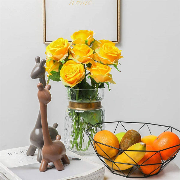 51cm Long Stem Artificial Rose Flowers Velvet Bunch Wedding Home Bouquet