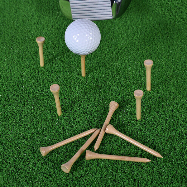 Bamboo Wooden Golf Tees 70mm & 83mm 2 Size Golf Accessories Training