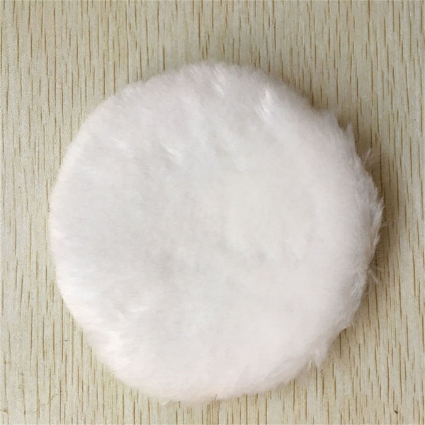 125mm Wool Polishing Pad 5'' Sheepskin Buffing Pads Hook and Loop Back Cutting A