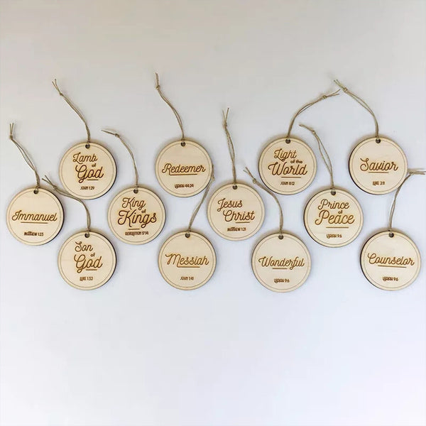 Names of Jesus Ornaments Christmas Tree Pendant Christmas Decoration AU