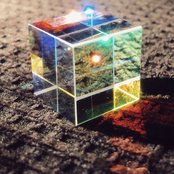 CMY Optical Glass Defective Cube Prism Cross Dichroic RGB Dispersion Six-Sided U