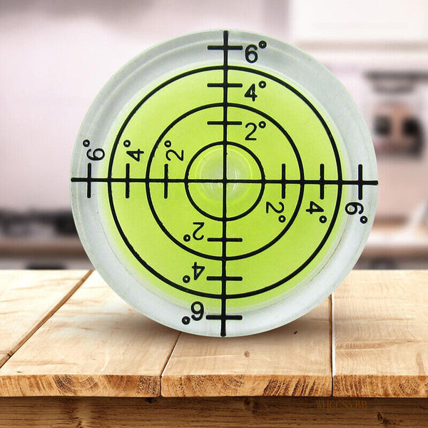 10x Green Bullseye Spirit Level Large Round Circular Bubble Vial Measuring 32mm