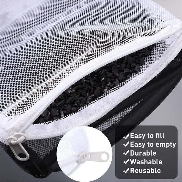 Aquarium Filter Bags Fish Tank Ball Media Mesh Bag Storage with Zipper