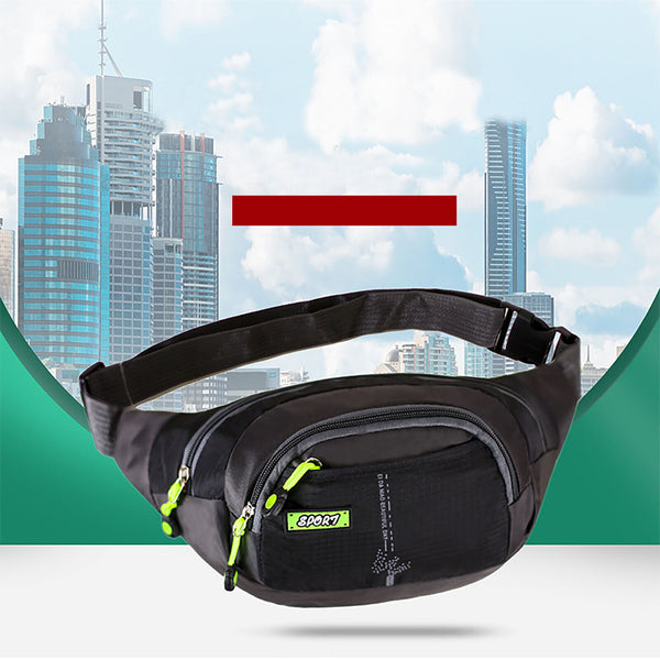 Fanny Pack Zip Pouch Unisex Handy Belt Hiking Climbing Sport Bum Waist Bag Run
