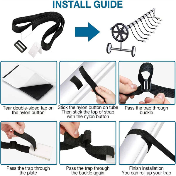 Pool Cover Replacement Blanket Reel Clip Straps Solar Pool Attachment Tool