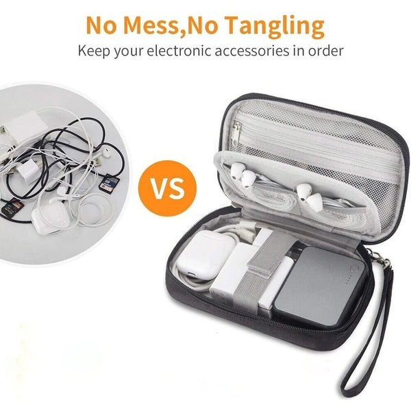 Electronic Accessories Cable Bag Organizer Travel Pouch Storage Cases Charger AU