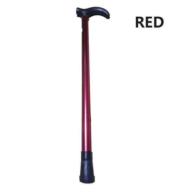 Aluminium Metal Walking Stick Travel Folding Adjustable Compact Cane Pole AU