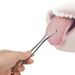 Stainless Steel Tongue Tounge Cleaner Scraper Dental Care Oral Hygiene Mouth Kit