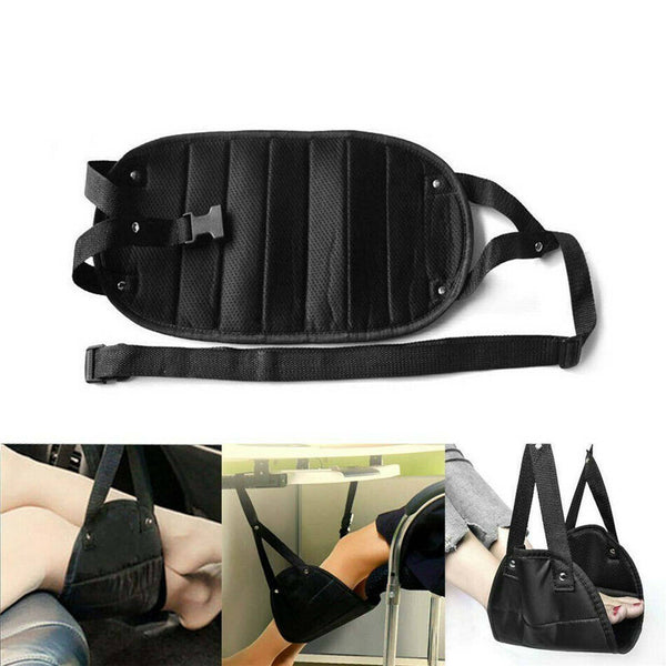 Footrest Portable Adjustable Travel Foot Rest Feet Hammock for AirPlane Rakis - Lets Party