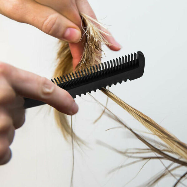 Double Side Hair Razor Thinning Comb Layer Shaaper Cutting Comb Razor Blades AU - Lets Party