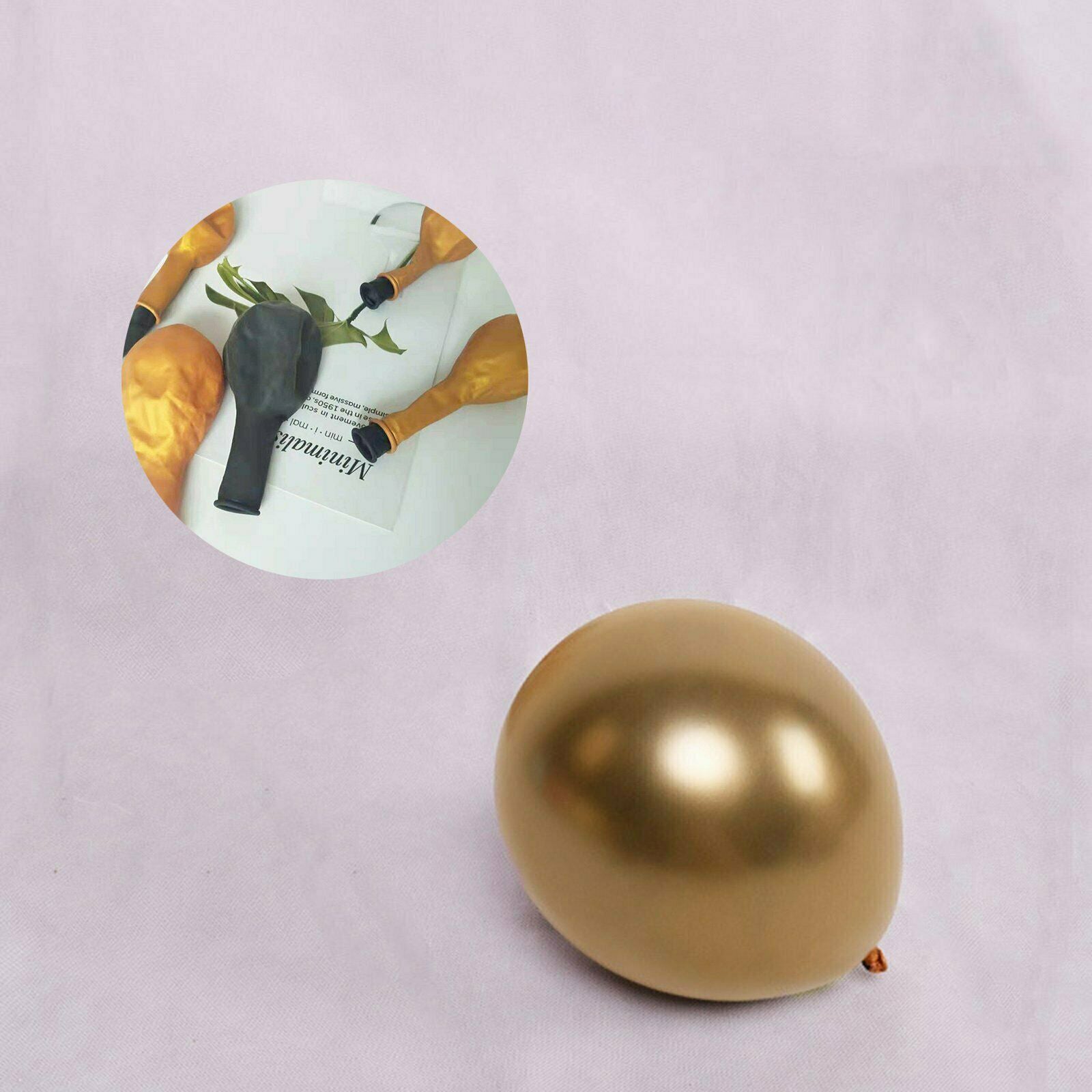 50x Thick Chrome Metallic Balloon 30cm Helium Birthday Wedding Party Balloons - Lets Party