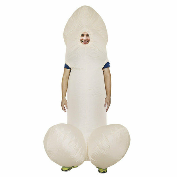 Adult Inflatable Penis Fancy Dress Willy Hen Costume Stag Night Outfit Decor Fun - Lets Party