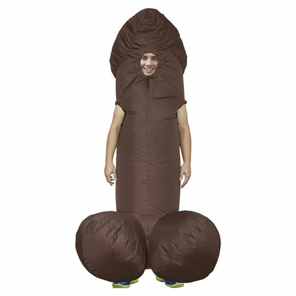 Adult Inflatable Penis Costume Willy Hen Fancy Dress Stag Night Outfit Decor Fun - Lets Party