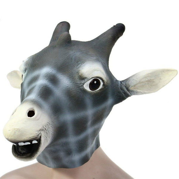 Latex Mask Horse Head Mask Animal Head Creepy Halloween Costume Theater Toy Party - Lets Party