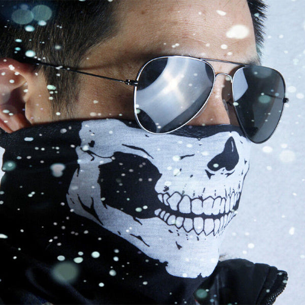 Skeleton Ghost Skull Face Mask Biker Balaclava Call of Duty COD Costume Head - Lets Party
