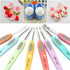 8 x Crochet Hooks Colorful Plastic Pad Ergonomic Arthritis Relief 2.5-6mm Needle - Lets Party