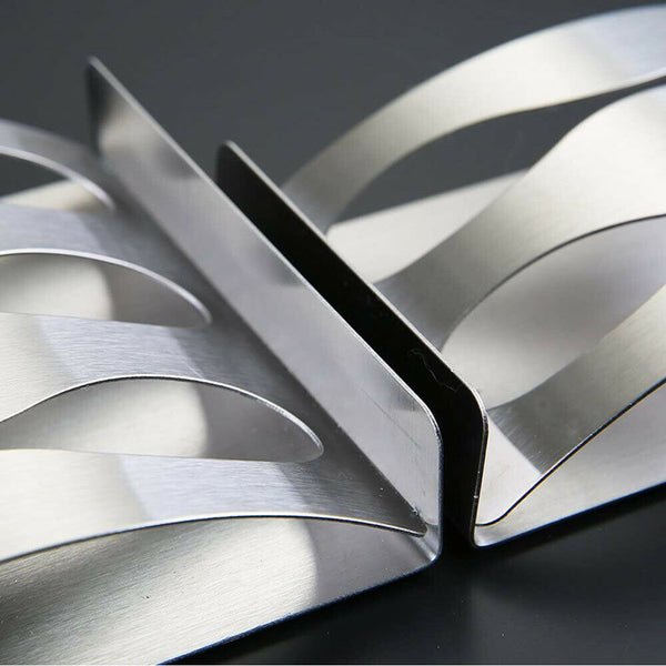 Toothbrush Wall Mount Holder Stainless Steel Suction Cups Bathroom Organizer - Lets Party