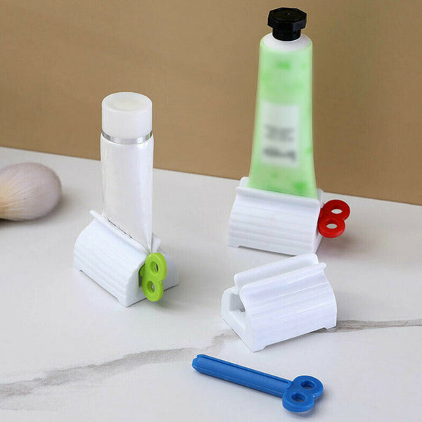 3x Toothpaste Squeezer Bathroom Tube Easy Stand Dispenser Rolling Holder Seat AU - Lets Party
