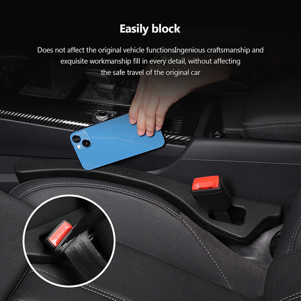 2Pcs Car Seat Gap Filler Spacer Auto PU Universal Soft Holster Blocker Pad AU