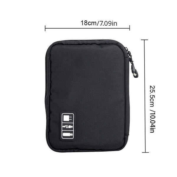 2X Gadget Cable Organizer Storage Bag Travel Electronic Accessories Cable Pouch
