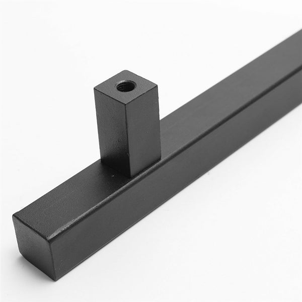 12''Barn Door Handle Black Embedded Translation Wooden Door Interior Door Handle