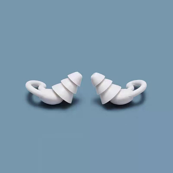 Ultra Soft Silicone Ear Plug Noise Reduction Flexible Reusable Study Sleep Plugs