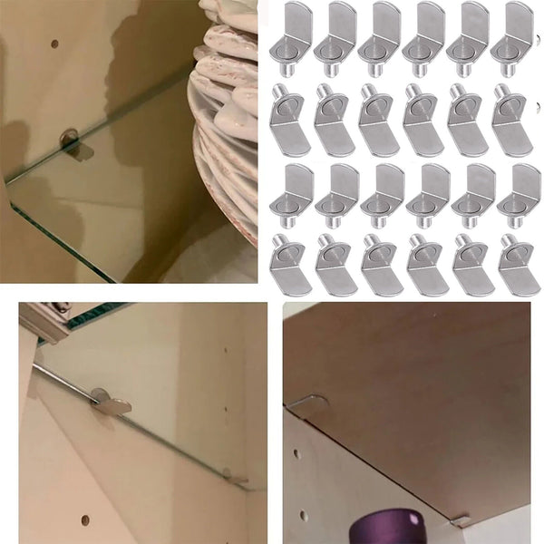 20-100X Shelf Pegs Plugs L-Shaped Pins Replace Parts Studs Support Suit 5mm Hole